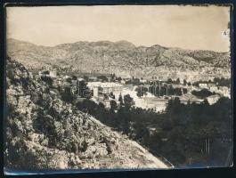 cca 1910-1920 Cetinje (Montenegró) látképe, fotó, 13,5×18 cm