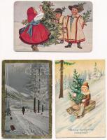 5 db főleg RÉGI karácsonyi üdvözlő képeslap / 5 mostly pre-1945 Christmas greeting postcards
