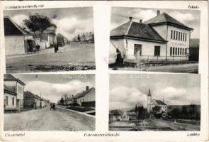 1950 Búcsúszentlászló, Földmívesszövetkezet, Iskola, utca, látkép (EK)