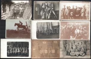I. világháborús fotó tétel, kb 30 db vegyes romok, katonák,hátország stb
