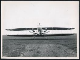 Go.589 GOG Gotha G.I nagybombázó repülőgép, hátoldalon feliratozott fotó, felületén törésnyomok, 18×24 cm