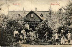 1914 Balatonlelle, Bozsán villa. Wollák József kiadása (EK)