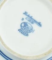 Hutschenreuter hagyma mintás mustáros edényke . Máz alatti kék festéssel, jelzett, hibátlan d: 12 cm