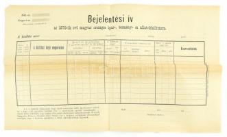 1876 Szeged országos ipar- termény- és állat kiállítás szabályzata 25x42 cm