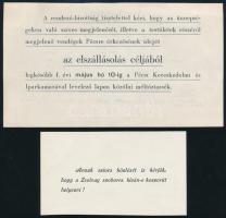 1928 Zsolnay Vilmos születésének 100. évfordulóján tartott pécsi ünnepség meghívója és vonat menetre...