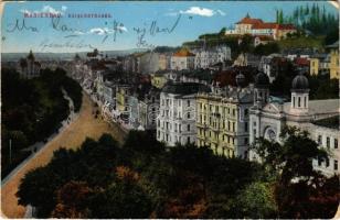 1912 Marianske Lazne, Marienbad; Kaiserstrasse / street, synagogue (EB)