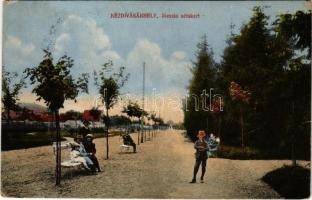 1918 Kézdivásárhely, Targu Secuiesc; Józsiás sétakert / promenade (Rb)