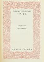 Antonio Fogazzaro: Leila. Ford.: Honti Rezső. Nagy Írók - Nagy Írások. II. sor. VIII. köt. Bp., 1923...