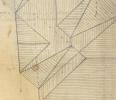 Horváth János ácsmester hagyatékából származó tervrajzok, fotók, negatívok, papírrégiség