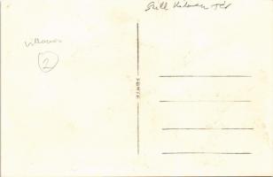 Budapest II. Széll Kálmán tér a második világháborúban lebombázott épületekkel, villamosok. photo