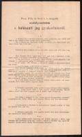 1874 Pest Pilis Solt megye rendelete a halászati jog gyakorlásáról