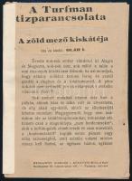 cca 1920 A Turfman tízparancsolata. Lóversennyel kapcsolatos kis példányszámú nyomtatvány 8p.