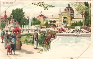 Budapest Iparcsarnok litho (b) (mind a négy sarok törött)