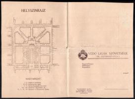 1920 A Szabadság téri irredenta szoborcsoport leleplezésére szóló illusztrált meghívó 6p