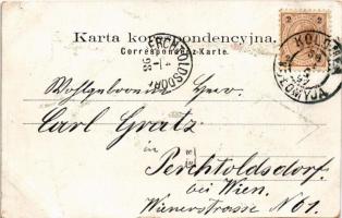 1897 (Vorläufer) Kolomyia, Kolomyja, Kolomyya, Kolomea; Rynek i Ratusz, Sokol, Kasa Oszgz, cerkiew /...