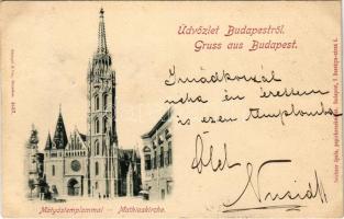 1897 (Vorläufer) Budapest I. Mátyás templom. Teichner Gyula