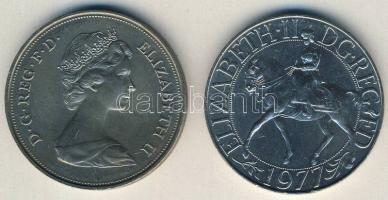 Nagy-Britannia 1972. 25p "Erzsébet és Fülöp" + 1977. 25p "Koronázási évforduló" T:BU,2
