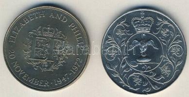 Nagy-Britannia 1972. 25p "Erzsébet és Fülöp" + 1977. 25p "Koronázási évforduló" ...