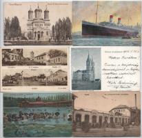 27 db RÉGI magyar és külföldi város képeslap vegyes minőségben / 27 pre-1945 Hungarian and other foreign town-view postcards in mixed quality