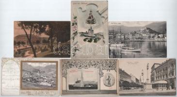 27 db RÉGI magyar és külföldi város képeslap vegyes minőségben / 27 pre-1945 Hungarian and other for...