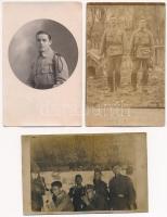 7 db RÉGI első világháborús katonai fotó és képeslap / 7 pre-1945 WWI military photos and postcards