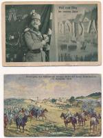 7 db RÉGI első világháborús katonai fotó és képeslap / 7 pre-1945 WWI military photos and postcards