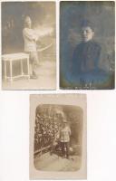 6 db RÉGI első világháborús katonai képeslap / 6 pre-1945 WWI military postcards