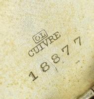 Arany (Au) 14K női zsebóra, hátlap lejár, nem működik, d: 3 cm, bruttó: 17,21 g