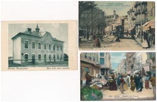 30 db főleg RÉGI magyar és külföldi képeslap pár motívummal, vegyes minőség / 30 mostly pre-1945 Hun...