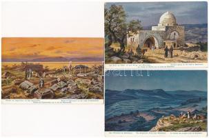 Szentföld - 6 db régi képeslap / Holy Land - 6 pre-1945 postcards