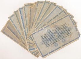 1946. 10.000.000AP (13x), közte 2db sárgás vízjeles papíron, fordított címerrel T:III-,IV Adamo P54