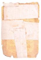 1813. 2G "Anticipations-Scheine" vízjellel, szárazbélyegzővel T:IV ragasztva, fo. Austrian...