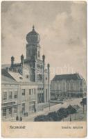 1913 Kecskemét, izraelita templom, zsinagóga, Magyar általános hitelbank, szálloda (EK)