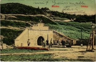 1909 Désakna, Ocna Dejului; Sóbánya, Lajos tárna, bányászok, csille, létra, iparvasút. Gálócsi Samu kiadása / salt mine, mine cart, miners, ladder, industrial railway