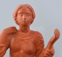 Tóth Valéria (1943- ): Lány . Jelzett, hibátlan, m: 27 cm