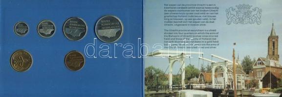 Hollandia 1987. 5c-2 1/2G 5klf db + zseton forgalmi sor, "FDC" szettben T:BU