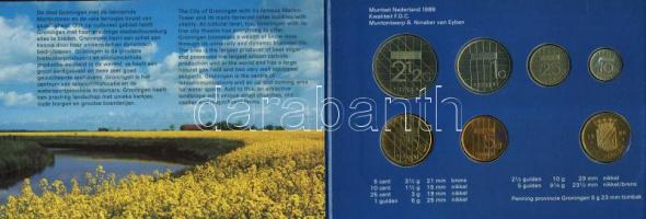 Hollandia 1988. 5c-5G 6klf db + zseton forgalmi sor, "FDC" szettben T:BU