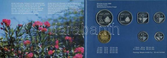 Aruba 1988. 5c-2 1/2Fl 6klf db + zseton forgalmi sor, "FDC" szettben T:BU