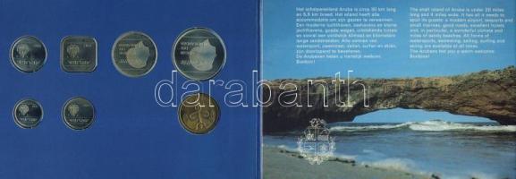 Aruba 1987. 5c-2 1/2Fl 6klf db + zseton forgalmi sor, "FDC" szettben T:BU