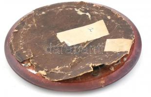 Jelzés nélkül: Ifjú hölgy portréja miniatűr. kopott keretben. Sérült. d:9cm