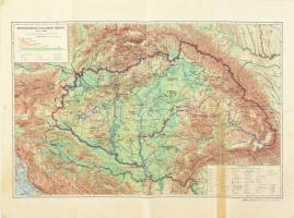 cca 1930 Magyarország és Európa országainak térképe a népiskolák IV. osztálya számára. Kogutowitz 58x44 cm