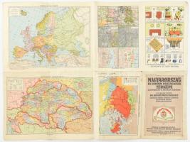 cca 1930 Magyarország és Európa országainak térképe a népiskolák IV. osztálya számára. Kogutowitz 58...