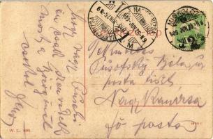 1909 Miskolc, M. kir. postahivatal, zsinagóga. W.L. 1089. (EB)