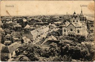 1921 Szolnok, látkép, zsinagóga. Vasúti levelezőlapárusítás 4789. (fa)