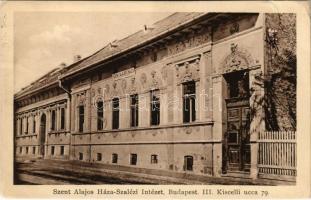 1942 Budapest III. Óbuda, Szent Alajos Háza, Szalézi Intézet. Kiscelli utca 79. (EB)
