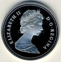 Kanada 1981. 1$ Ag "Vasút" T:PP Eredeti díszdobozban!