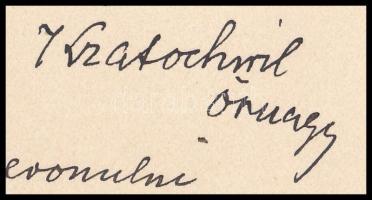 1913 Kratochvil Károly (1869-1946) katonatiszt, őrnagy (később a Székely Hadosztály parancsnoka) ált...