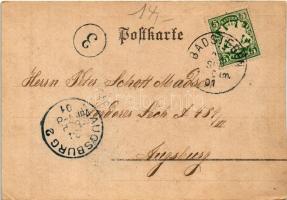 1901 Griez, Carolinenstrasse / street view, shop of Louis Oelssner (cut)