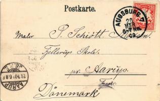 1902 Augsburg, Krankenhaus (Momentanaufnahme) / hospital. Aufnahme u. Verlag v. Kutscher & Gehr