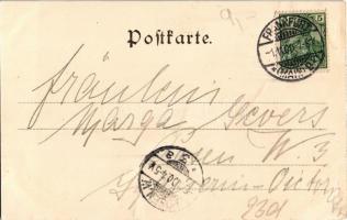 1900 Frankfurt, Portal des Hauptbahnhofs / railway station, entrance (EK)